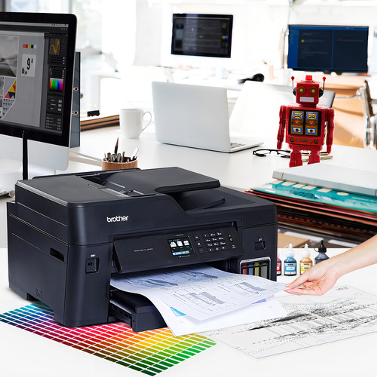 Brother Mfc-t4500dw Impresora Multifuncional Inkbenefit A3 Negro 5