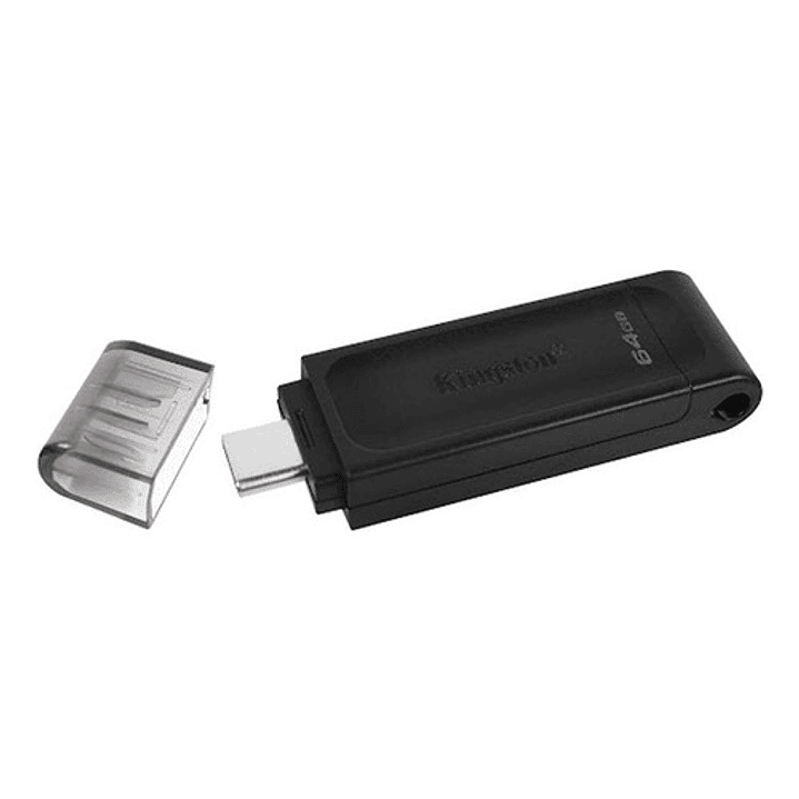 Pendrive Kingston Datatraveler 70 64gb Usb 3.2 Gen 1 Negro 1