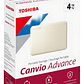 Disco Duro Externo Toshiba Canvio Advance 4tb Blanco - Miniatura 3