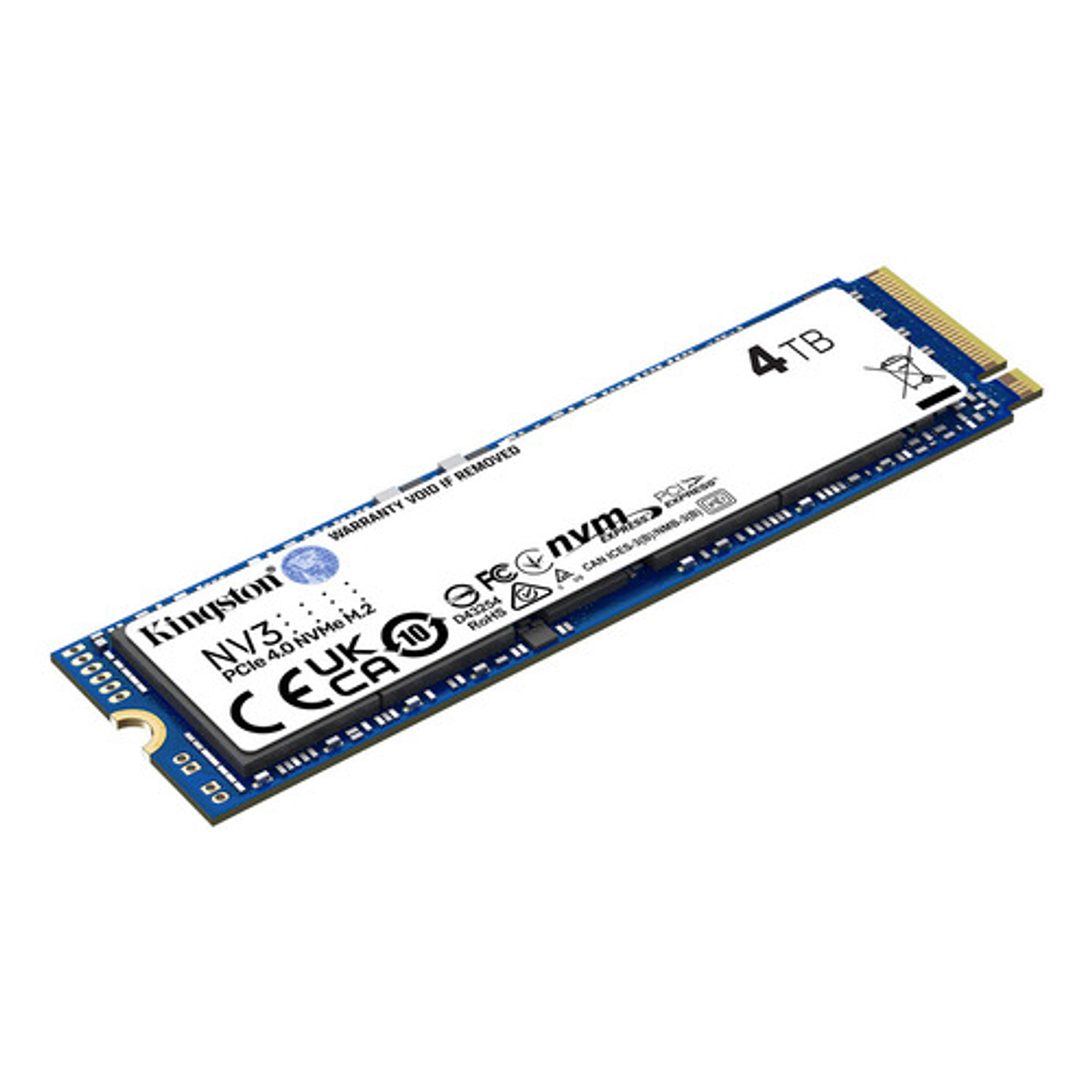 Ssd Kingston Nv3 4tb Pcie 4.0 Nvme M.2 2280 Azul 2