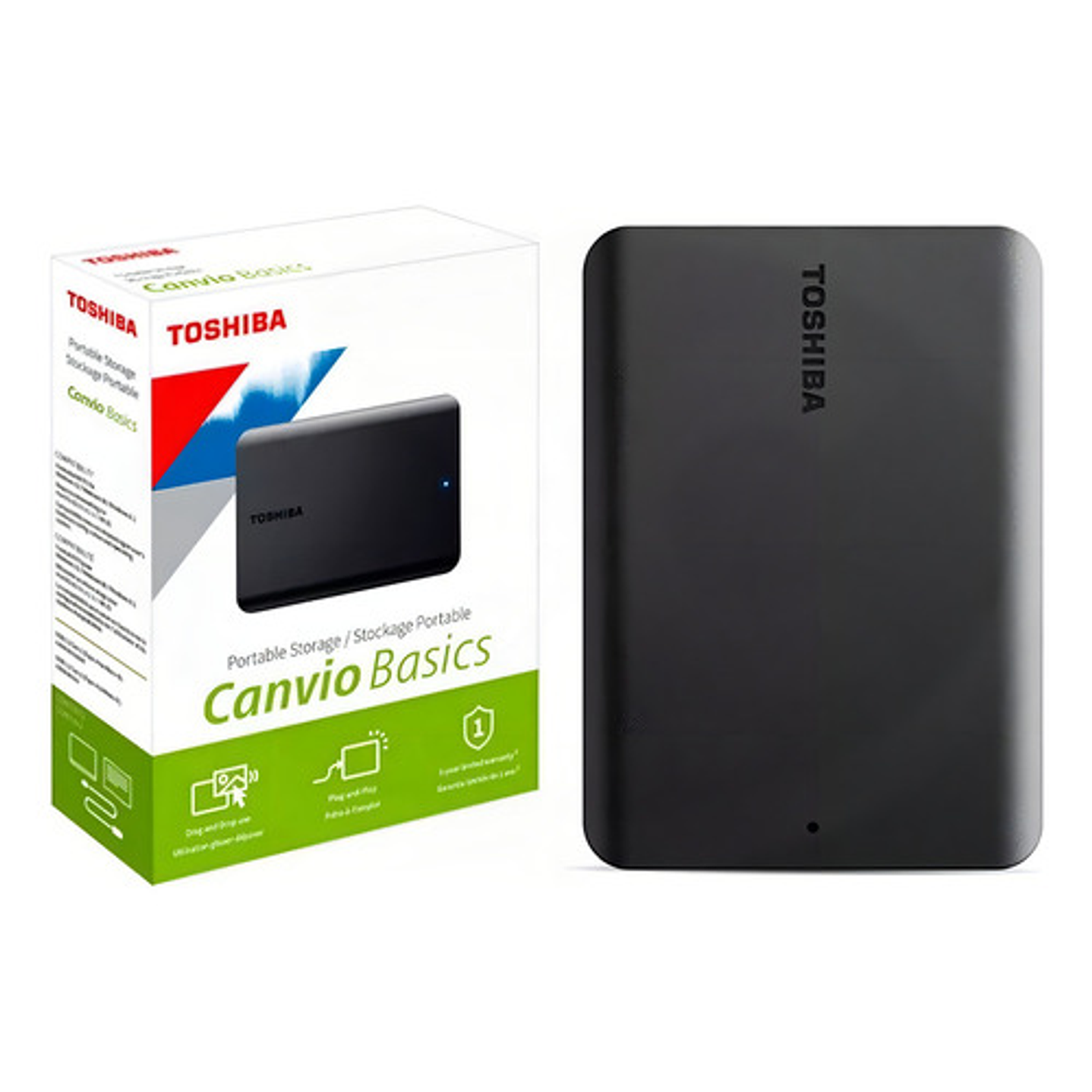 Disco Duro Externo Toshiba Canvio Basics 4tb Usb 3.0 Negro 5