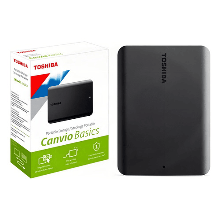 Disco Duro Externo Toshiba Canvio Basics 4tb Usb 3.0 Negro 5