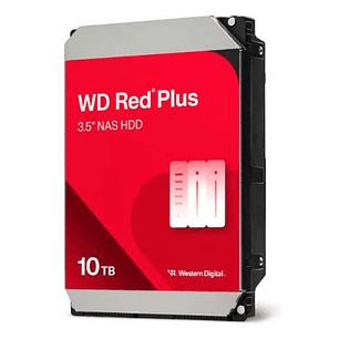 Disco Duro Wd Red Plus 10tb Nas 24/7 Western Digital Rojo