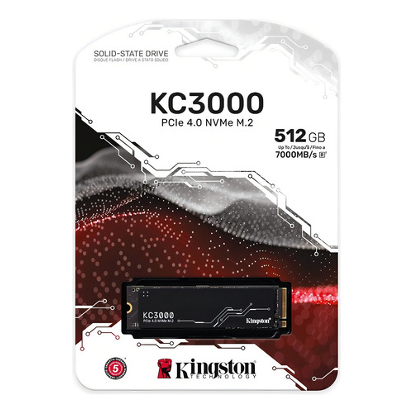 Kingston Ssd M.2 Pcie 4.0 Kc3000 512gb Ultra Rápido Negro 2