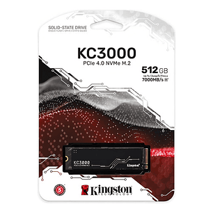 Kingston Ssd M.2 Pcie 4.0 Kc3000 512gb Ultra Rápido Negro