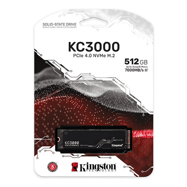 Kingston Ssd M.2 Pcie 4.0 Kc3000 512gb Ultra Rápido Negro 2