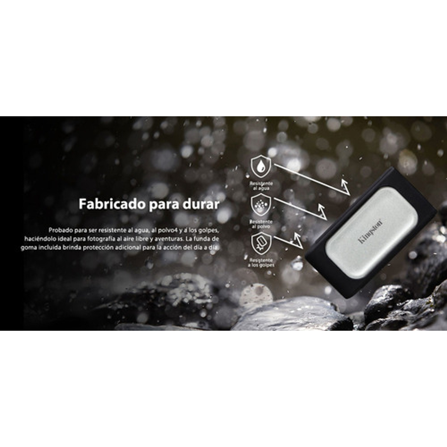 Disco Ssd Externo Kingston Xs2000 4tb Ultra Rápido Gris 10