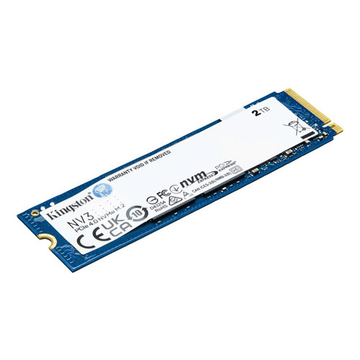 Ssd Kingston Nv3 2tb M.2 2280 Pcie 4.0 Nvme Azul 5