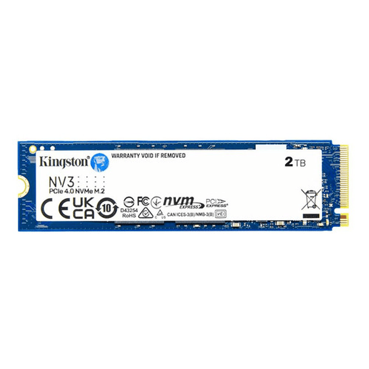 Ssd Kingston Nv3 2tb M.2 2280 Pcie 4.0 Nvme Azul 6