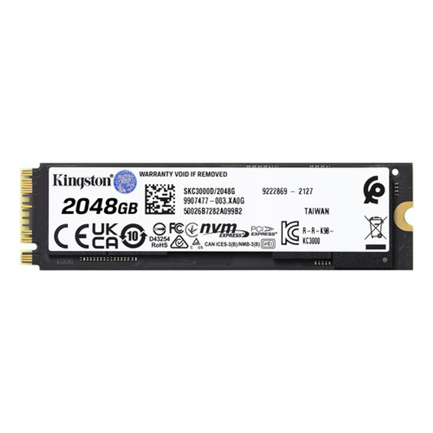 Ssd Interno Kingston Kc3000 2tb Nvme Pcie Gen4 Negro 3