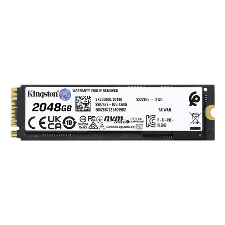 Ssd Interno Kingston Kc3000 2tb Nvme Pcie Gen4 Negro 3