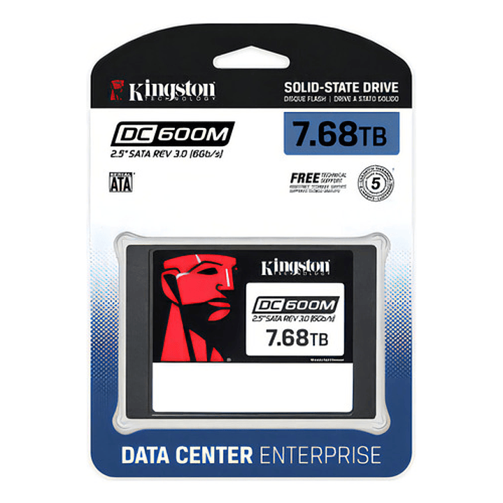 Ssd Kingston Dc600m 7.68tb Sata 6 Gbps Empresarial  1