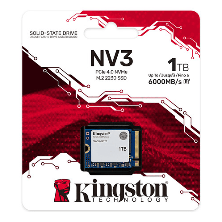 Ssd Kingston Nv3 1tb Nvme Pcie 4.0  1