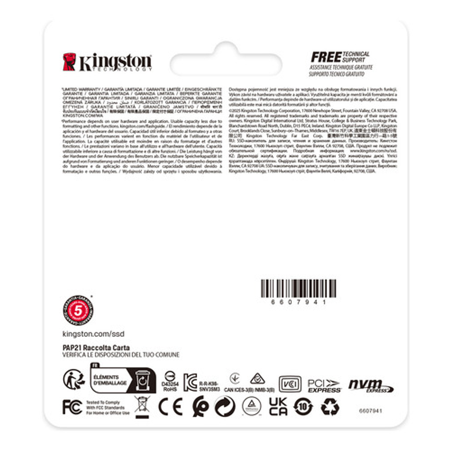 Ssd Kingston Nv3 1tb Nvme Pcie 4.0  4