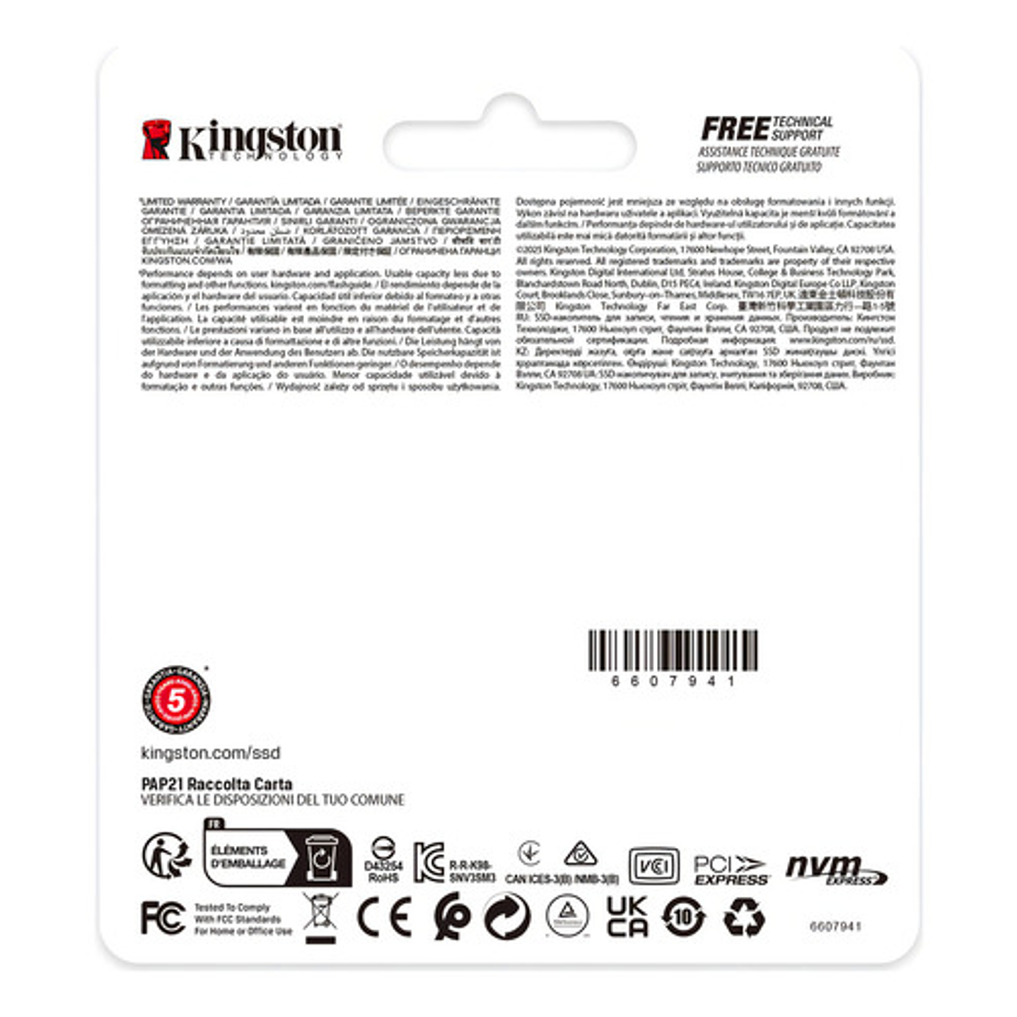 Kingston Nv3 Ssd 2tb Nvme Pcie 4.0 Blanco 4