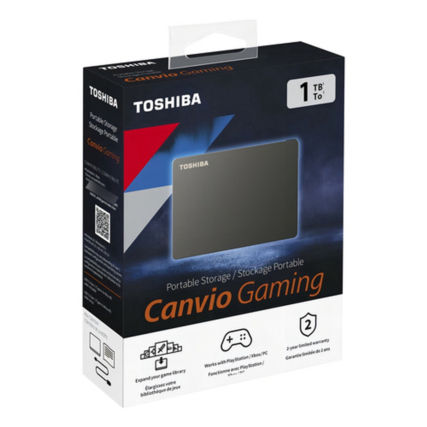 Disco Duro Externo Toshiba 1tb Canvio Gaming Negro 4