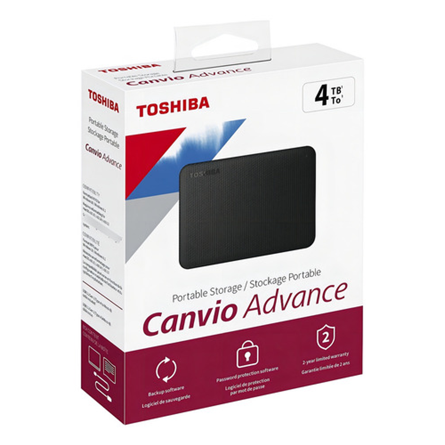 Externo Toshiba Canvio Advance Hdtca40x 4tb Negro Negro 3