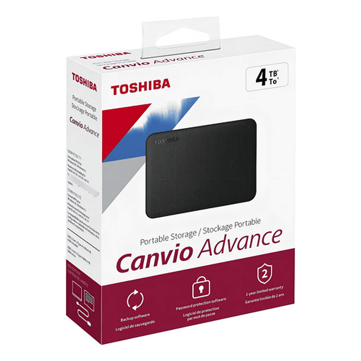Externo Toshiba Canvio Advance Hdtca40x 4tb Negro Negro 3