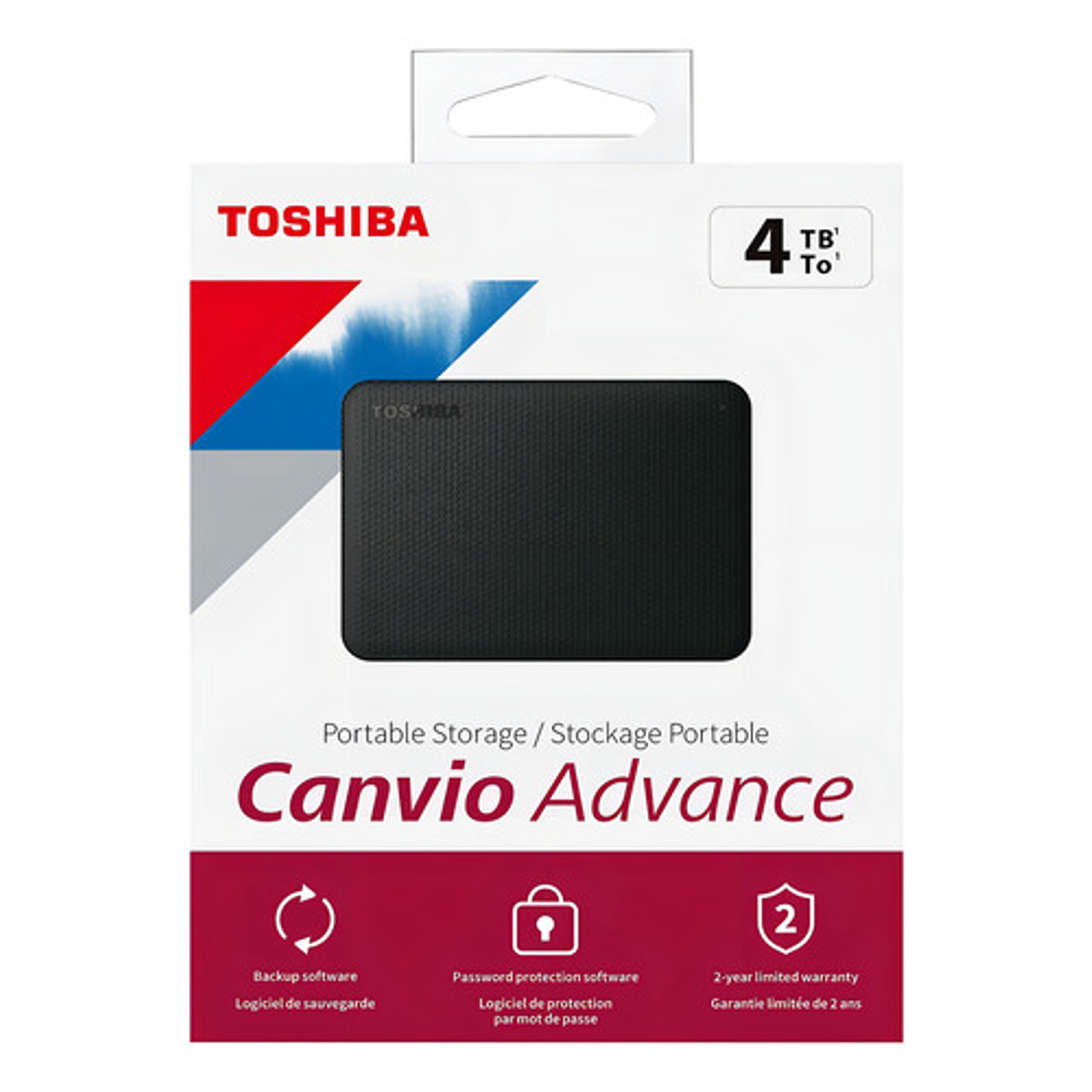 Externo Toshiba Canvio Advance Hdtca40x 4tb Negro Negro 4