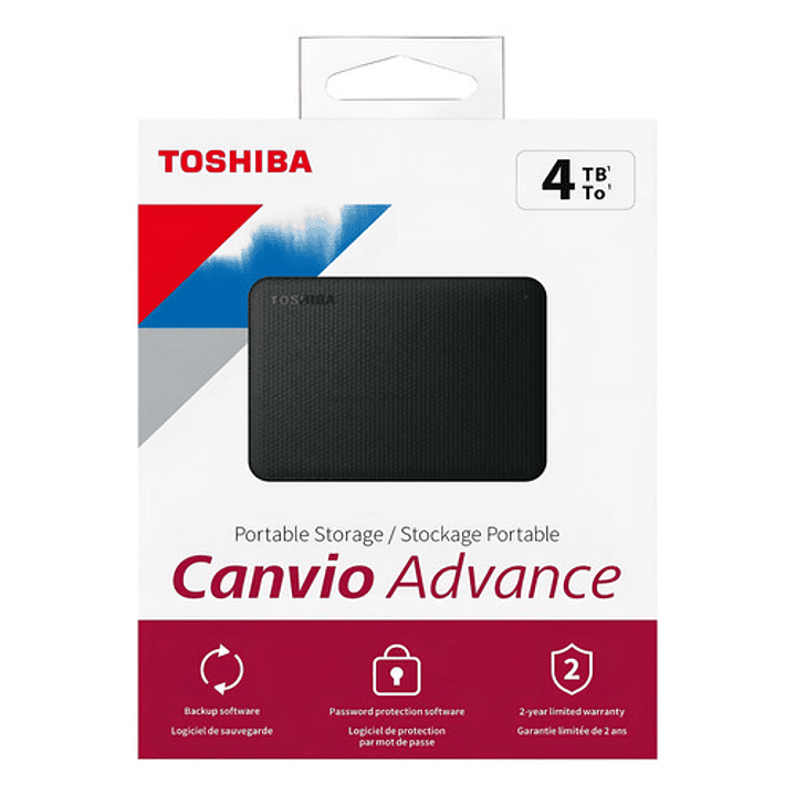 Externo Toshiba Canvio Advance Hdtca40x 4tb Negro Negro 4