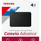 Externo Toshiba Canvio Advance Hdtca40x 4tb Negro Negro - Miniatura 4