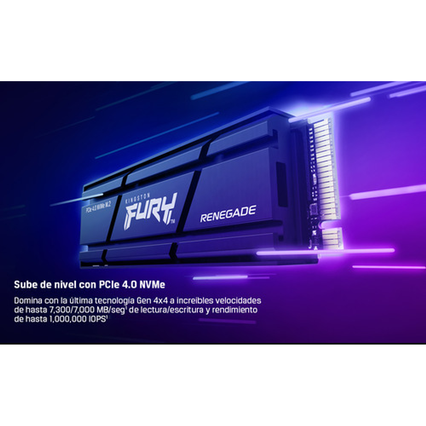 Ssd Kingston Fury Renegade Nvme M.2 4tb Negro 4