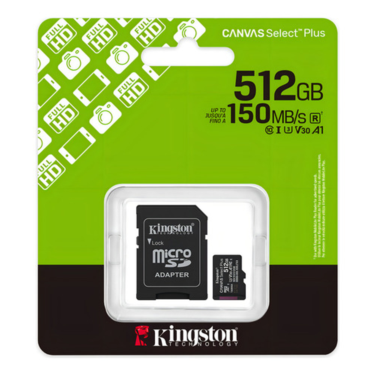 Tarjeta Memoria Micro Sd Kingston Canvas Select Plus 512gb 1