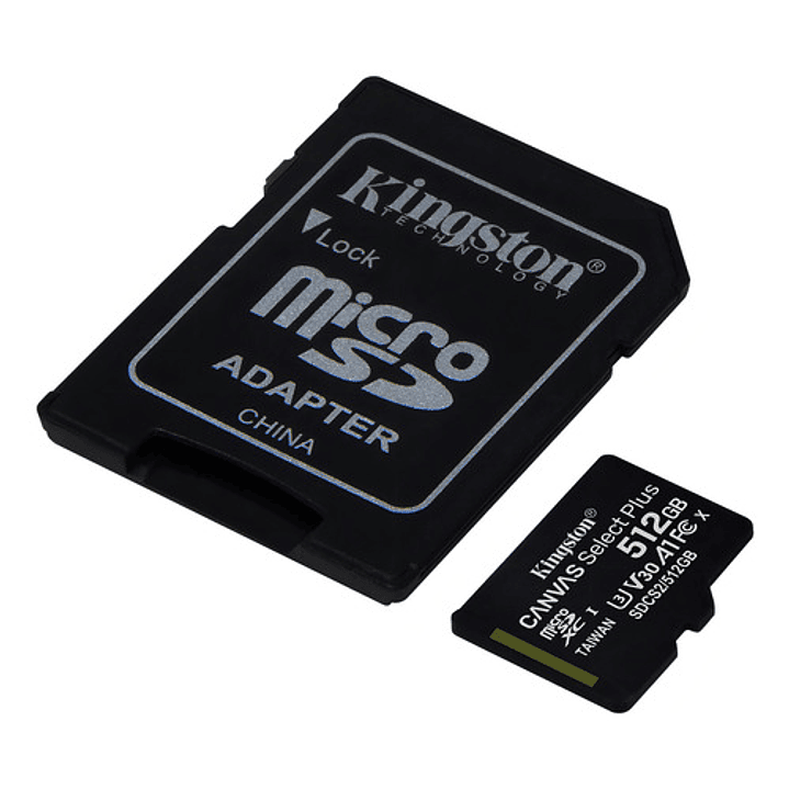 Tarjeta Memoria Micro Sd Kingston Canvas Select Plus 512gb 3
