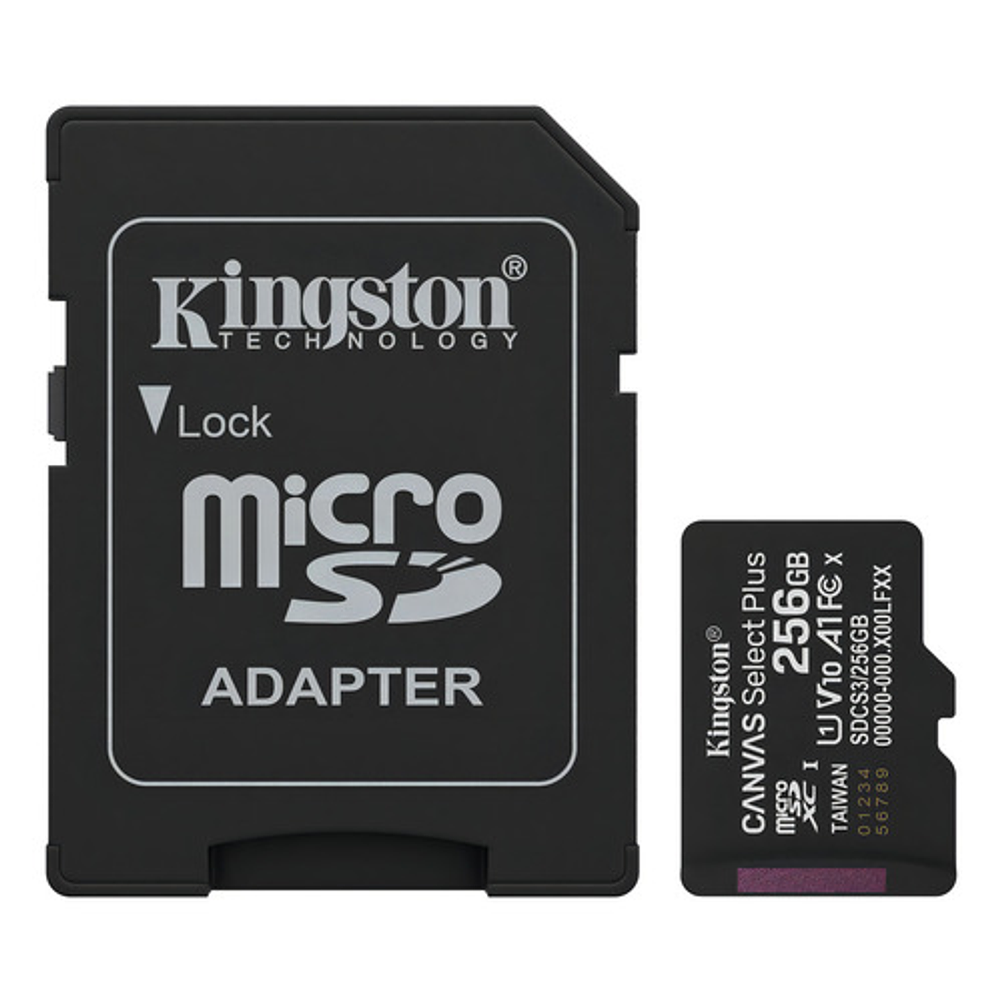 Kingston Microsd 256gb Canvas Select Plus Con Adaptador Sd 1