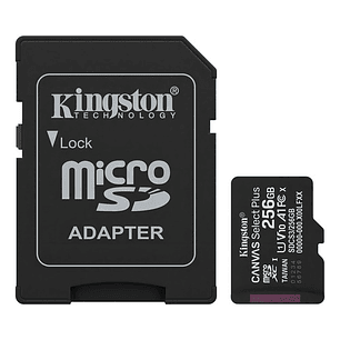 Kingston Microsd 256gb Canvas Select Plus Con Adaptador Sd