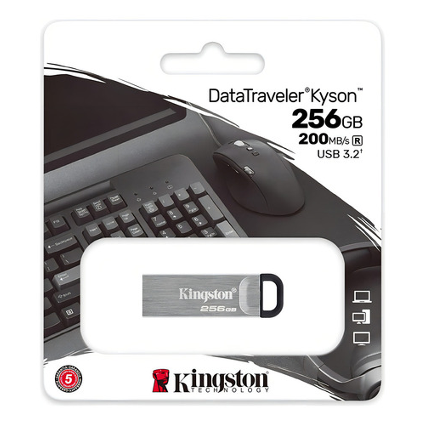 Kingston Datatraveler Kyson 256gb Usb 3.2 Gen 1 200mb/s 4