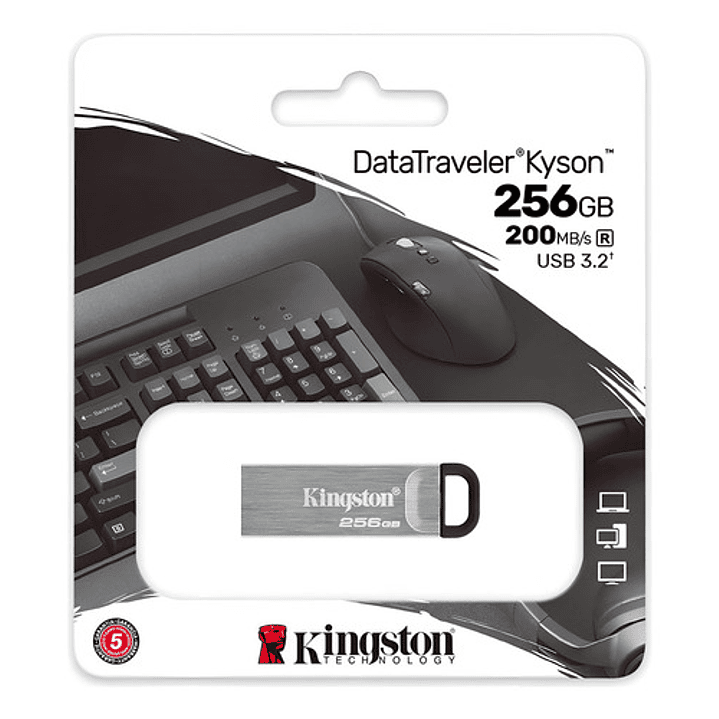 Kingston Datatraveler Kyson 256gb Usb 3.2 Gen 1 200mb/s 4