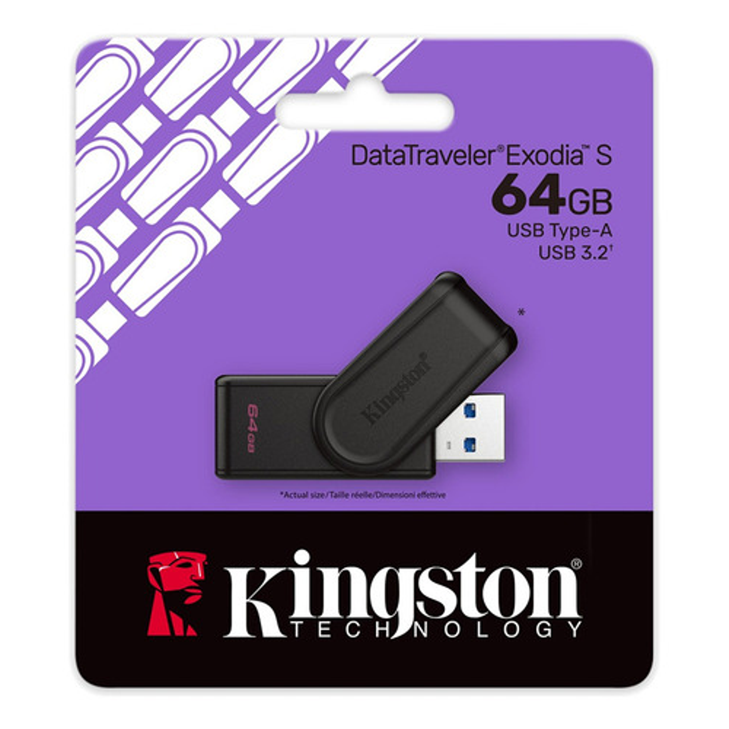 Kingston Usb Datatraveler Exodia S 64 Gb Usb-a 3.2 Gen 1 5