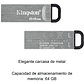 Kingston Usb 3.2 Gen 1 Pen Drive 64gb Metal Negro - Miniatura 5