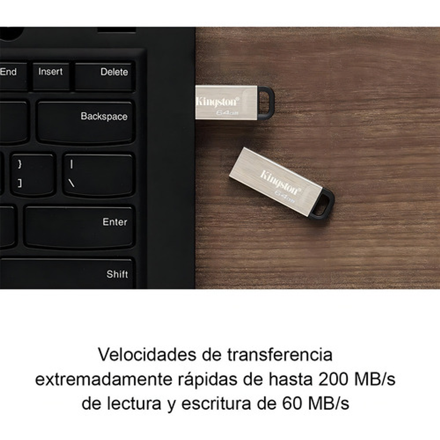 Kingston Usb 3.2 Gen 1 Pen Drive 64gb Metal Negro 7