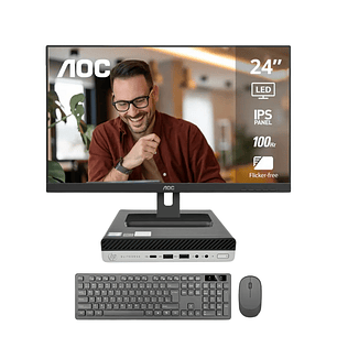 Kit Avanzado: Pc Mini HP elitedesk 600 g5 16 GB/ 480 GB SSD + Monitor 24