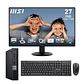 Kit Avanzado:  Pc Mini Optiplex 5070 i5-9500T/ Ram 16 GB/ SSD 240 GB + Monitor 27 