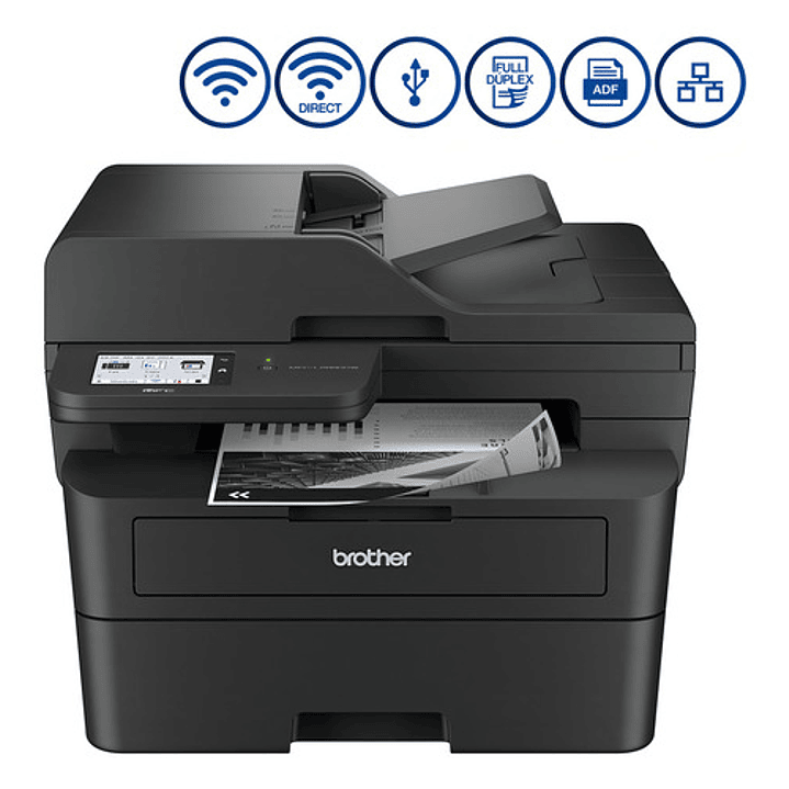 Brother Mfc-l2880dw Multifuncional Láser Mono Con Dúplex Negro 1