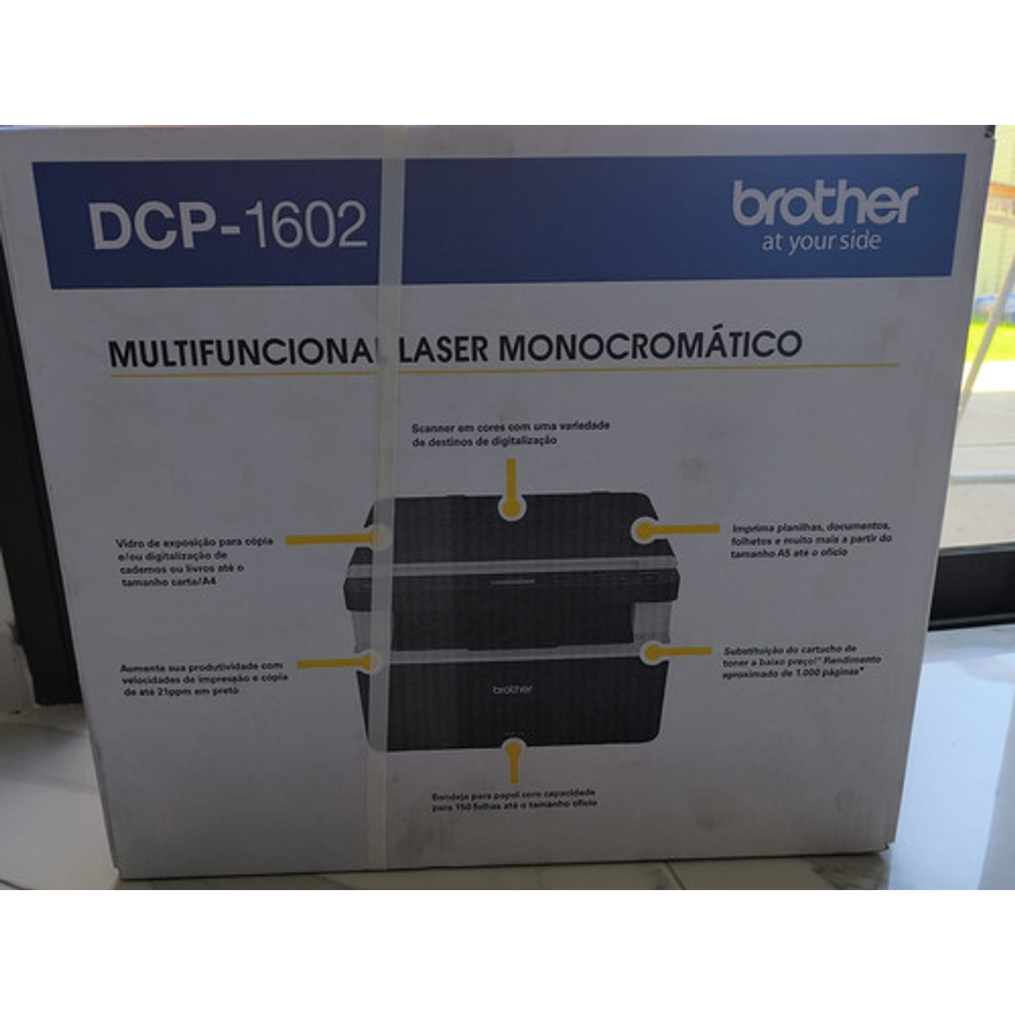 Impresora Multifunción Monocromática Brother Laser Dcp-1602 Negro 9