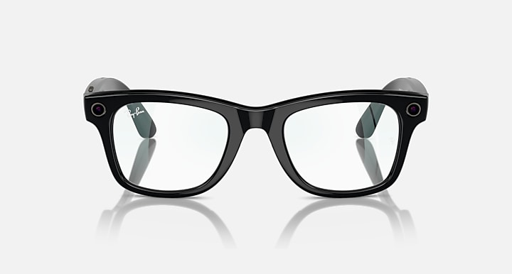 Lentes Rayban Meta Wayfarer RW4008 - Shiny Black - Clear