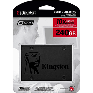 Disco Duro Sólido Kingston A400 240 GB SATA3 25″