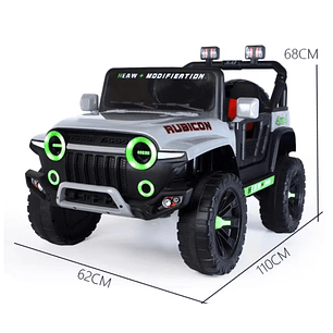 JEEP ELÉCTRICO RUBICON PARA NIÑOS GRIS