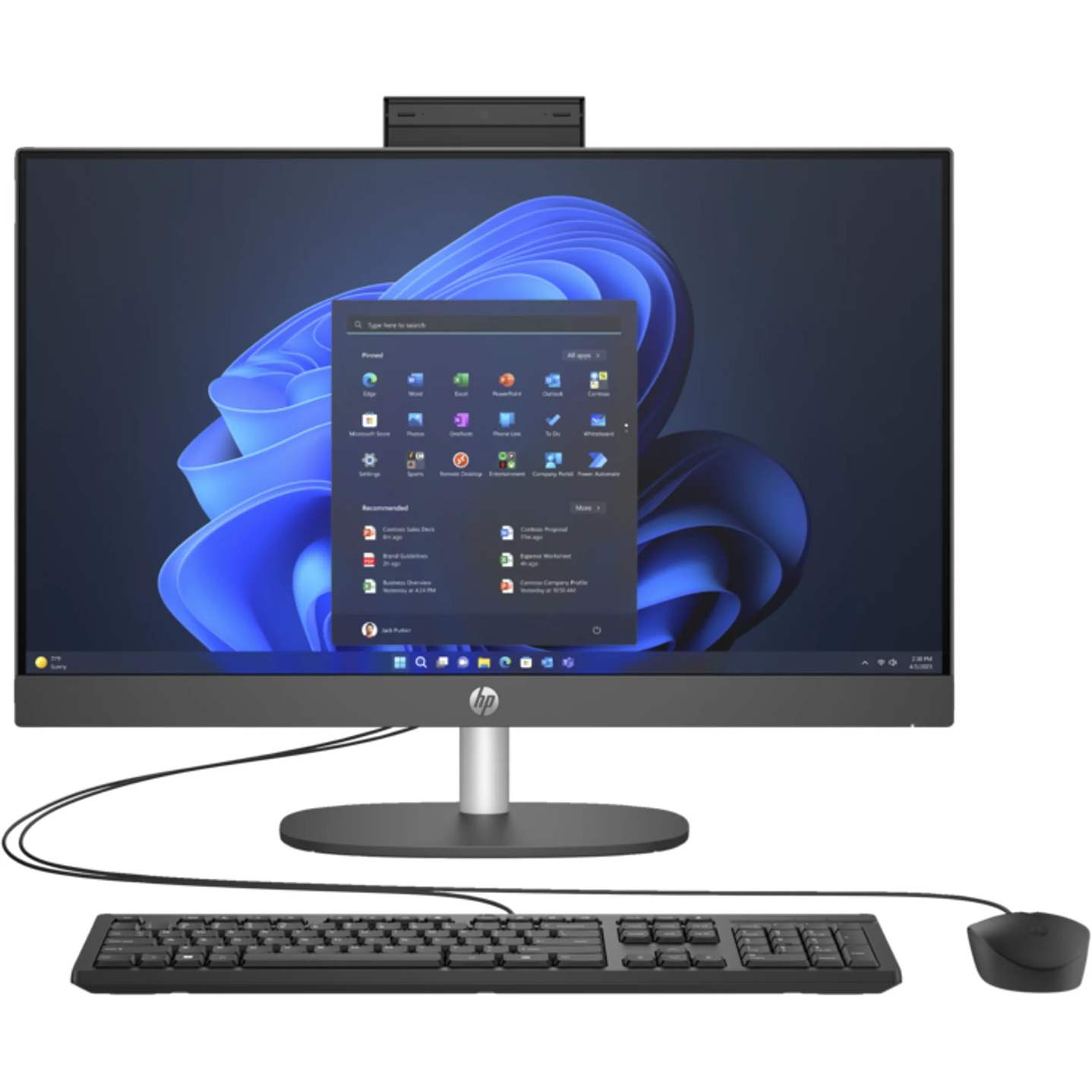 Computador HP AIO 245 G10 AMD R5 7520U 16GB Ram 512GB SSD 1