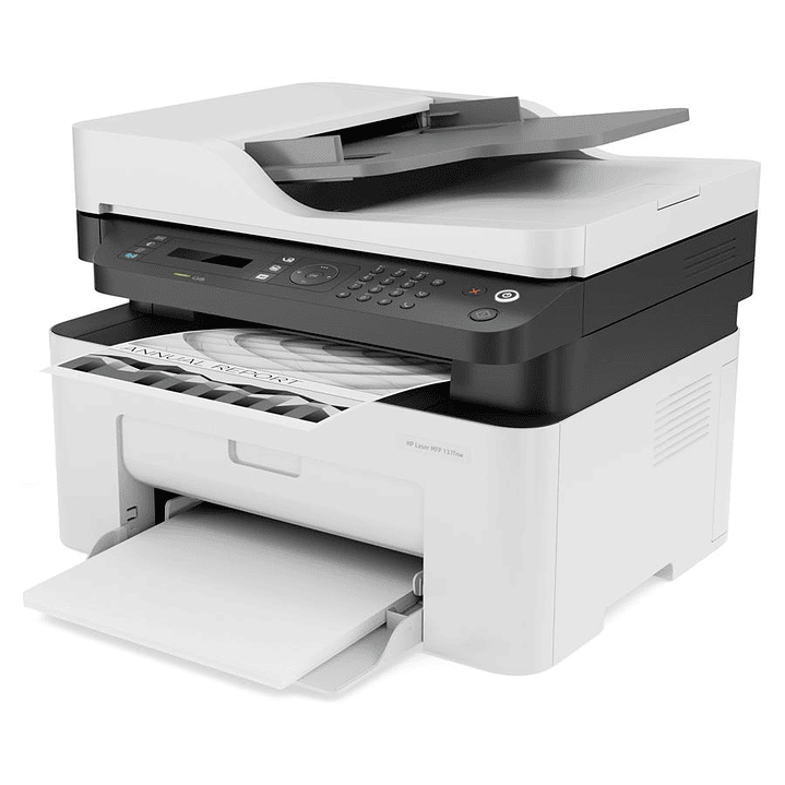 Impresora Multifuncional Hp Laser Mfp 137fnw Mono 3