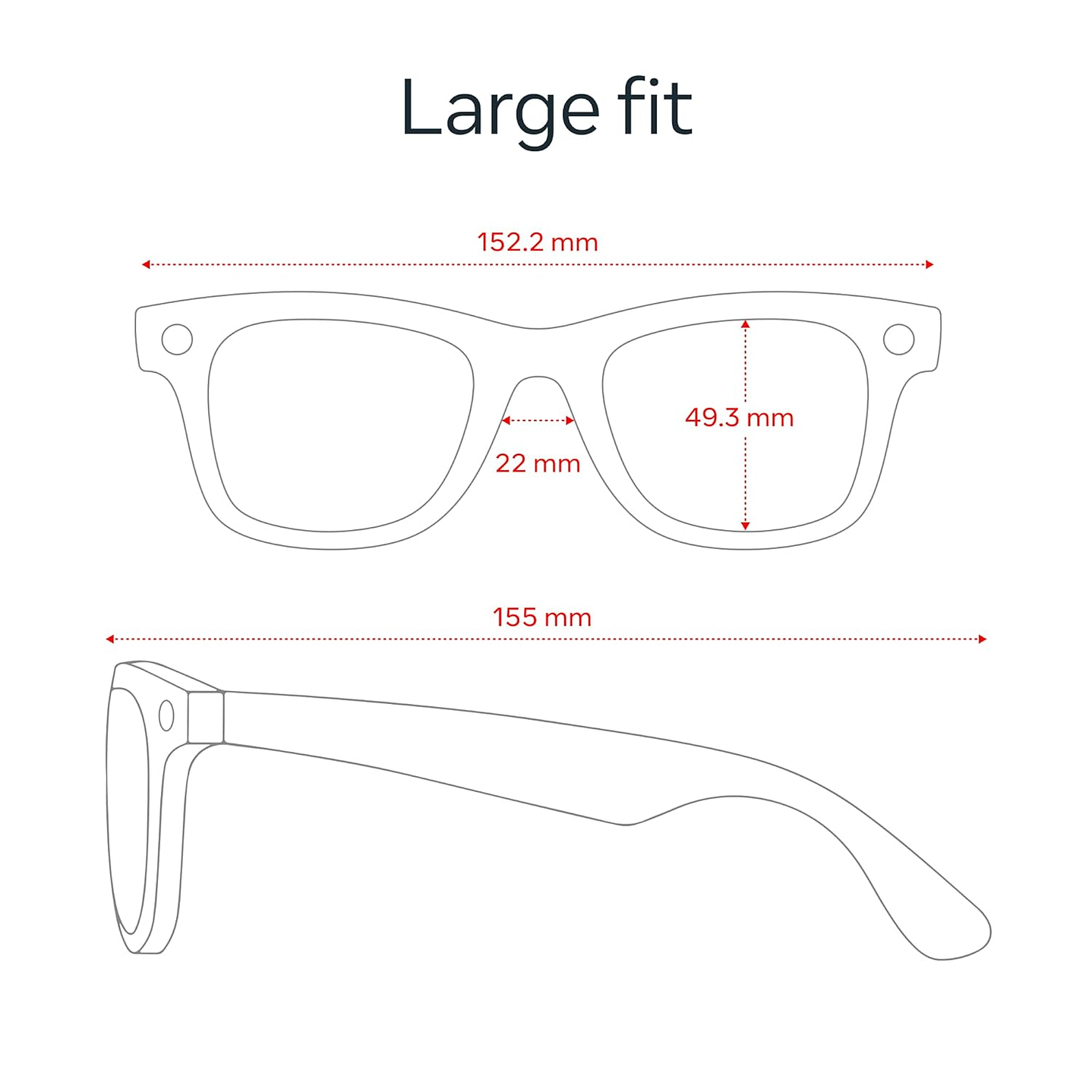 OPEN BOX! Ray-Ban Meta (Gen 2) Wayfarer RW4012- Color Matte Black - Polar Gradient Graphite 7