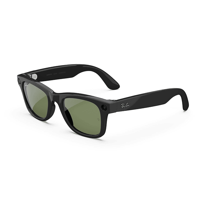 OPEN BOX! Ray-Ban Meta (Gen 2) Wayfarer RW4012 - Color Shiny Black - G15 Green 2