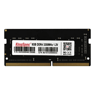 Memoria RAM 8GB DDR4 3200MHz SODIMM KingSpec KS3200D4N12008G