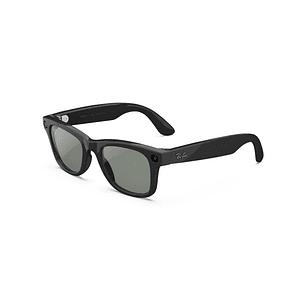 Ray-Ban Meta (Gen 2) Wayfarer L RW4012 - Color Shiny Black - Transitions Graph. Green