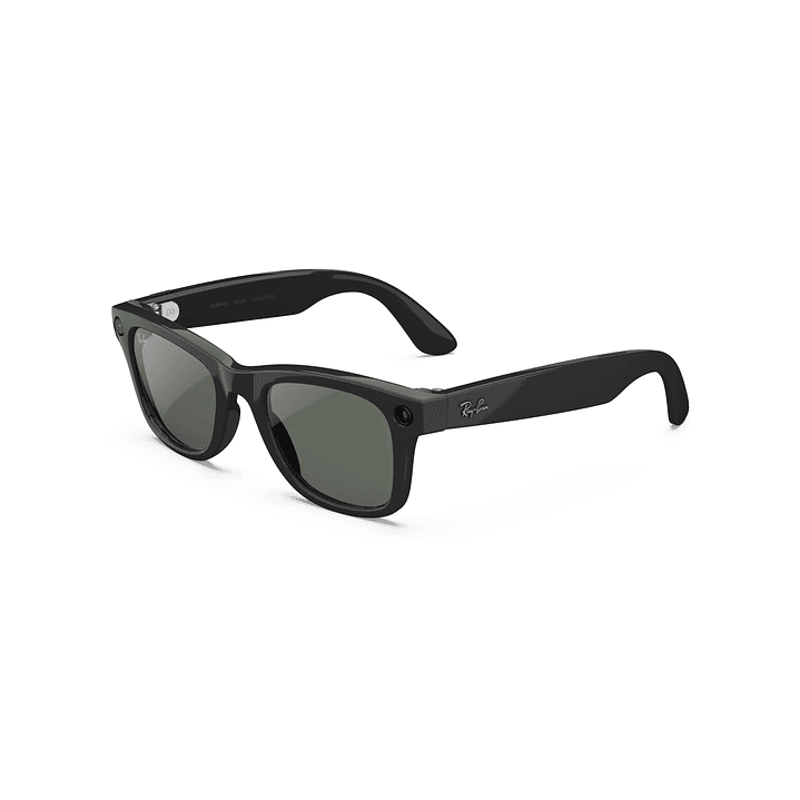 Ray-Ban Meta (Gen 2) Wayfarer L RW4012 - Color Shiny Black - Transitions Graph. Green 3