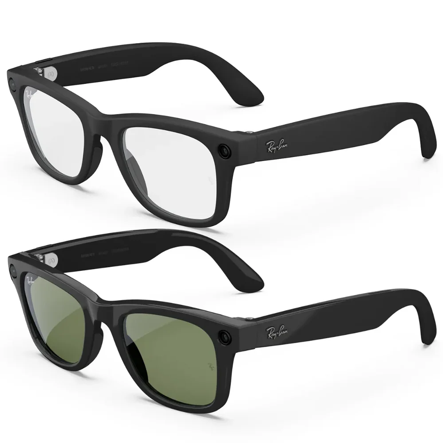 Ray-Ban Meta (Gen 2) Wayfarer L RW4012 - Color Shiny Black - Transitions Graph. Green 5